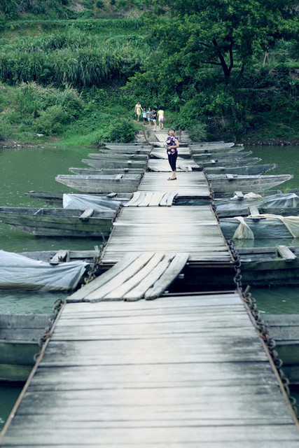 8月8日,福建莆城 浮桥