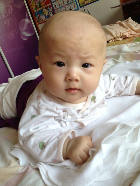 有给宝宝剃光头的妈妈进来看看