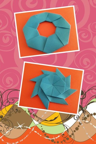 传单纸叠的绣球