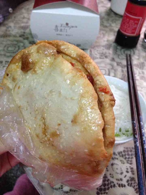 油炸臭豆腐夹烧饼