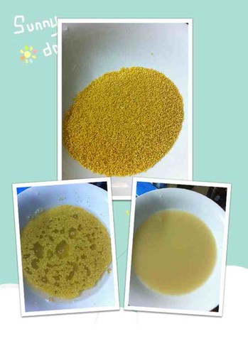 黄色小米的淘米水是不是黄色的呀?