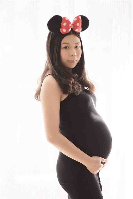 老公给拍的孕妇照