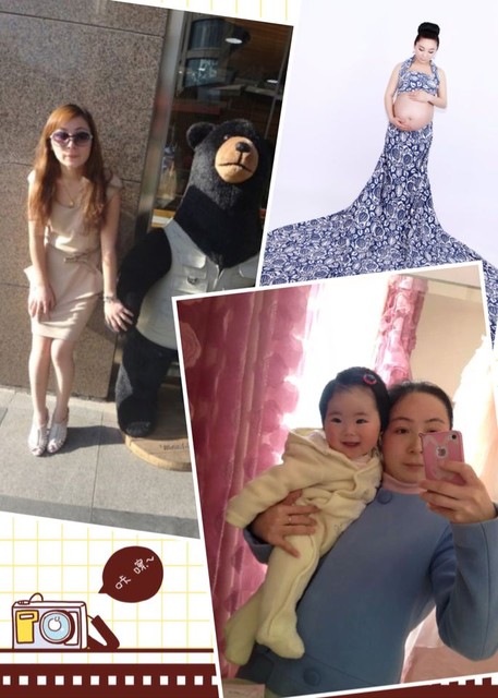 生孩子前后对比照.大家也来爆照阿