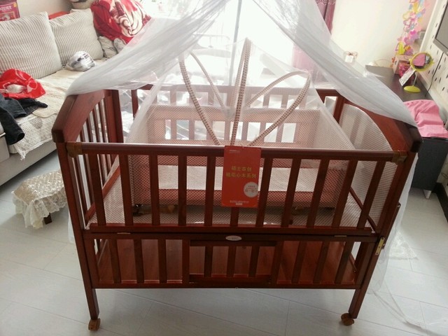 婴儿床到货了,我孕六个月自己装.稍慢上全图_很沉很沉,不过我_宝宝树