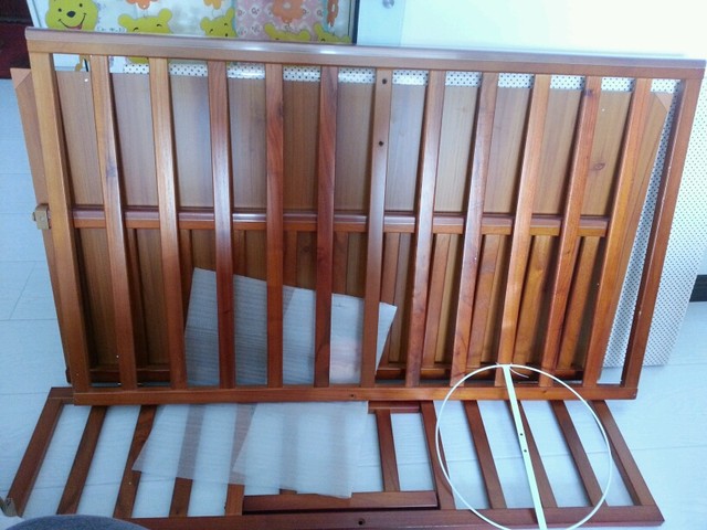 婴儿床到货了,我孕六个月自己装.稍慢上全图_很沉很沉,不过我_宝宝树