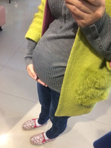 怀孕32周男宝肚型图图片