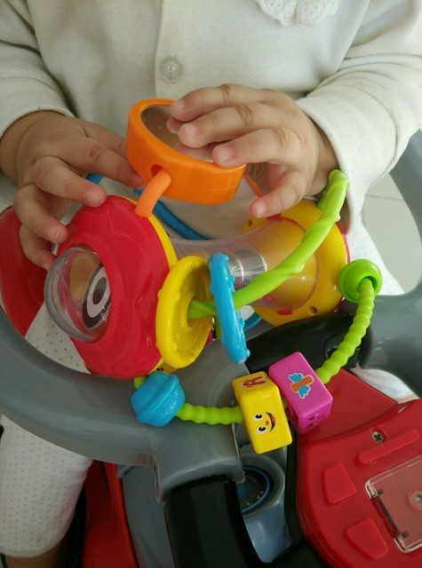 汇乐健儿球0-3岁儿童手抓球健身音乐摇铃宝宝学爬婴幼儿玩具