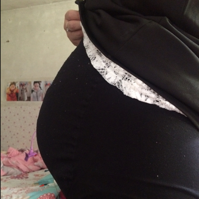 怀孕的肚子27周图片